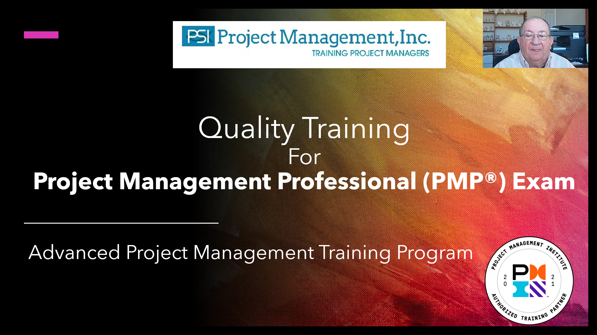 A project management training program for professionals